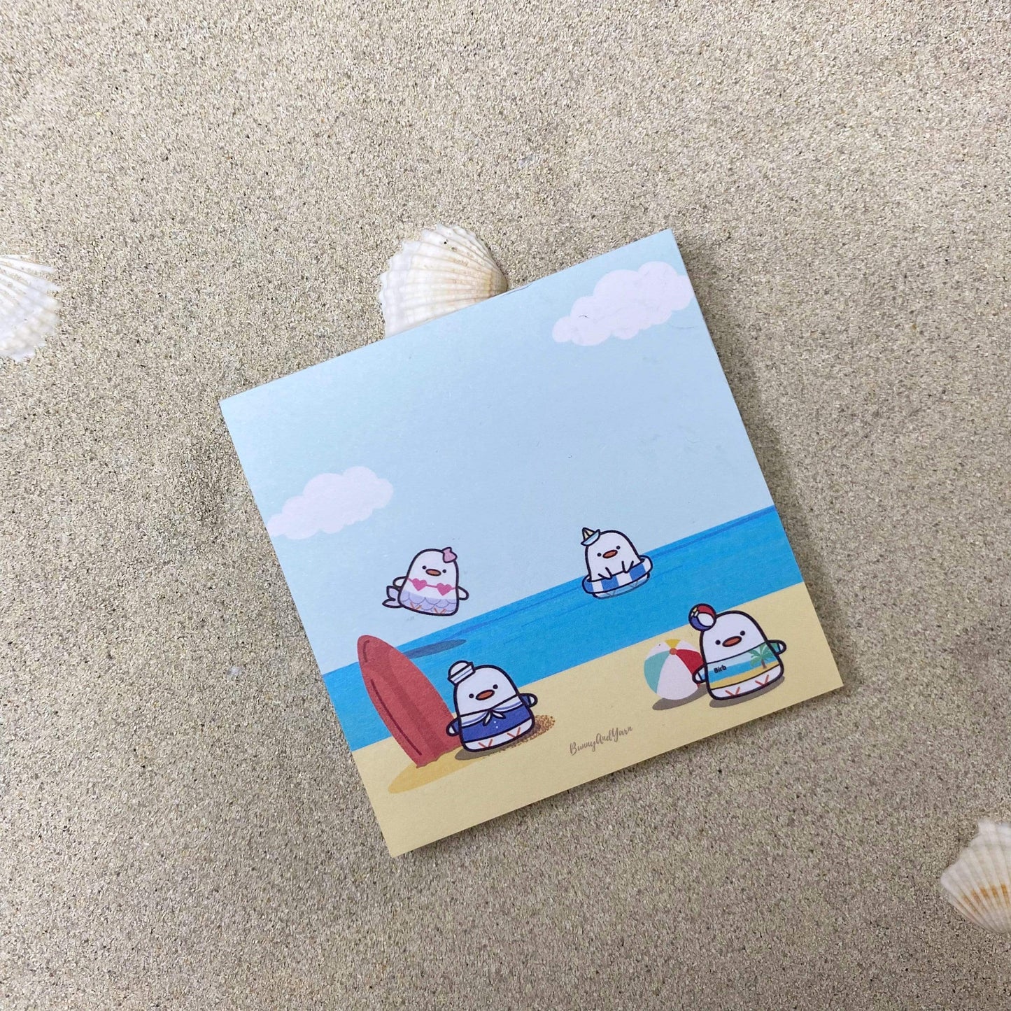 BunnyAndYarn 2 Summer Birb Note Pad